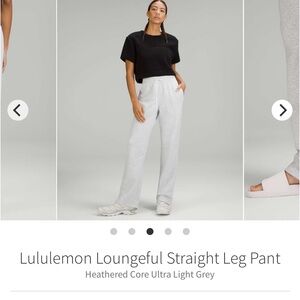 Lululemon loungeful straight leg pant.